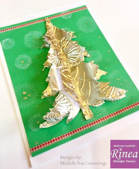 3-D Christmas Tree Card by Michelle | Rinea