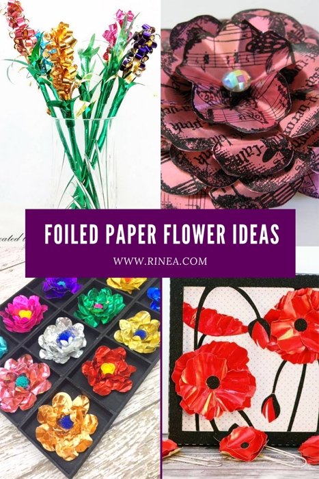 8 Rinea Foiled Paper Flower Ideas | Rinea