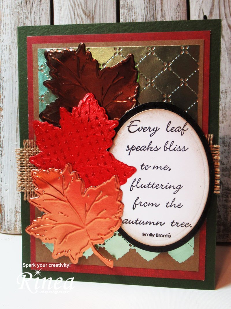 Blissful Fall Card by Steph | Rinea
