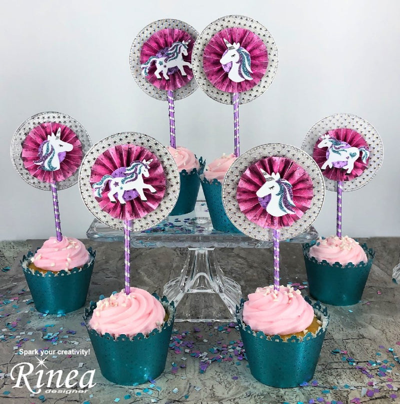 Cupcake Toppers & Liners by Teresa | Rinea
