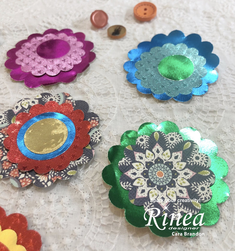 DIY Foil Embellishments by Cara | Rinea