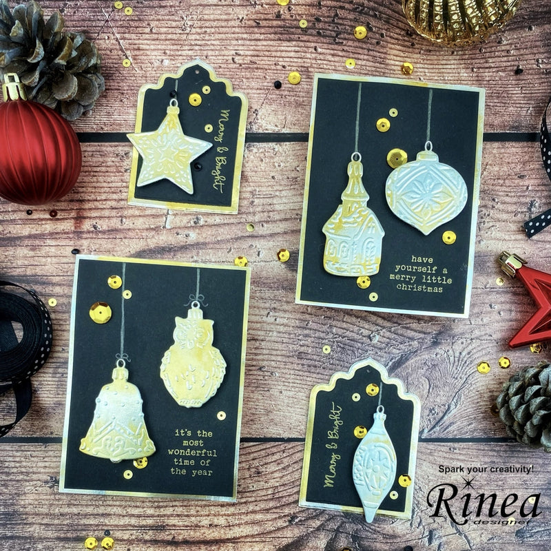 Festive Card and Tag Set by Ildi | Rinea