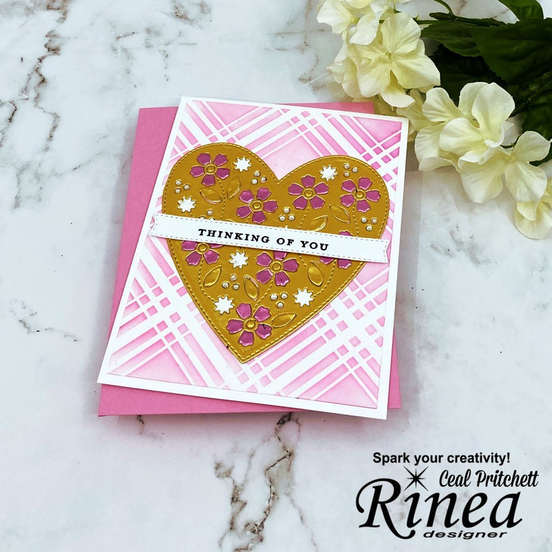 Foiled Paper Golden Heart. | Rinea