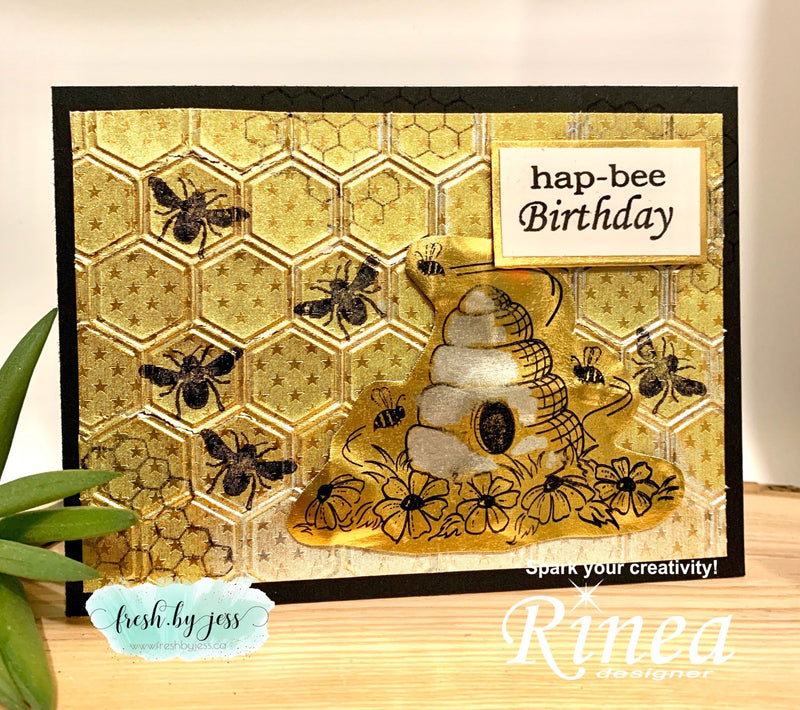 Hap-bee Birthday Card with Jess | Rinea