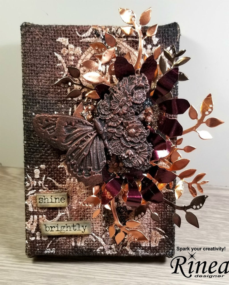 How To Add Dimension and Shine To Mixed Media With Foiled Paper<br/><small> by Jenn DuBell</small> | Rinea