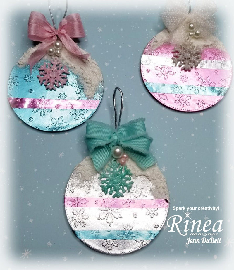 How to Create Your Own Ornaments with Rinea Foiled Papers | Rinea