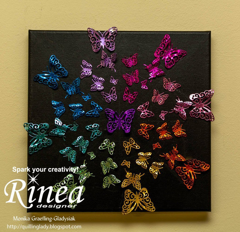 How To Make A Butterfly Mandala Home Decor by Monika Graefling-Gladysiak | Rinea