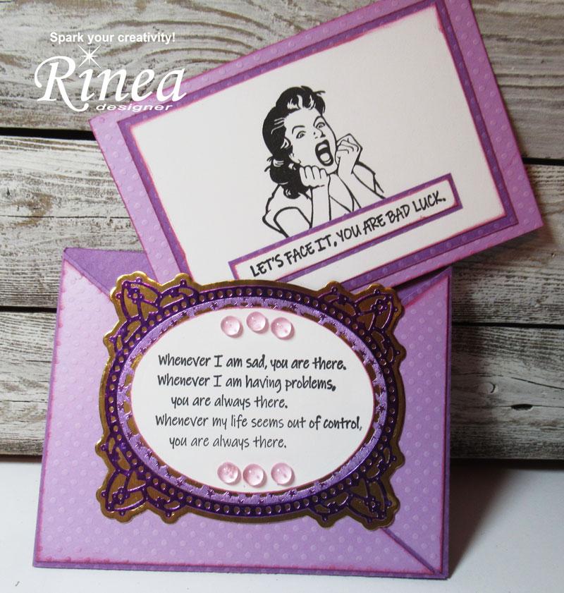 How To Make A Card With A Matching Envelope<br/><small> by Steph Ackerman</small> | Rinea