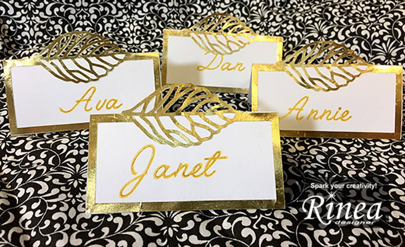 How to Make Your Own Holiday Place Cards by Janet | Rinea