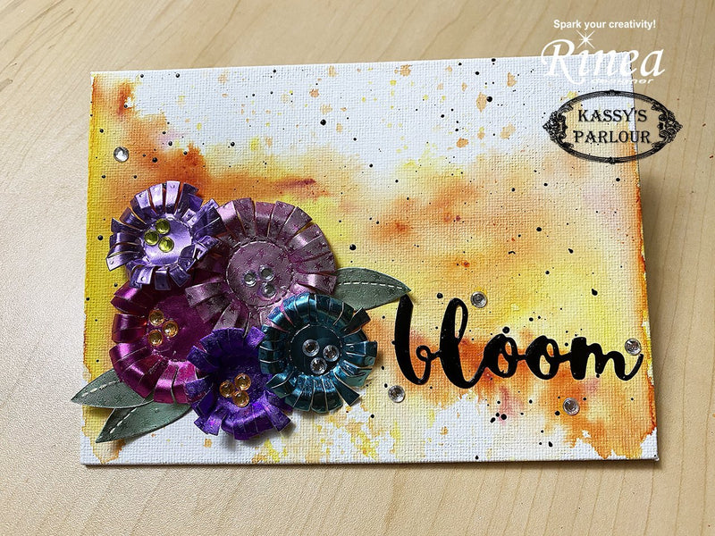 Make A Blooming Flower Canvas with Kassy | Rinea