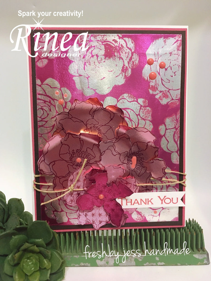 March Flowers Card by Jessica | Rinea
