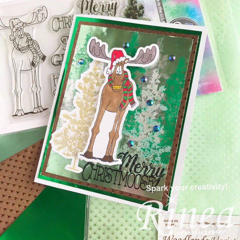 Merry Christmoose Card by Betz | Rinea