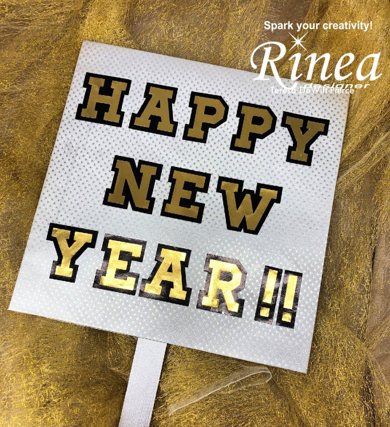 New Year's Photo prop sign by Teresa | Rinea