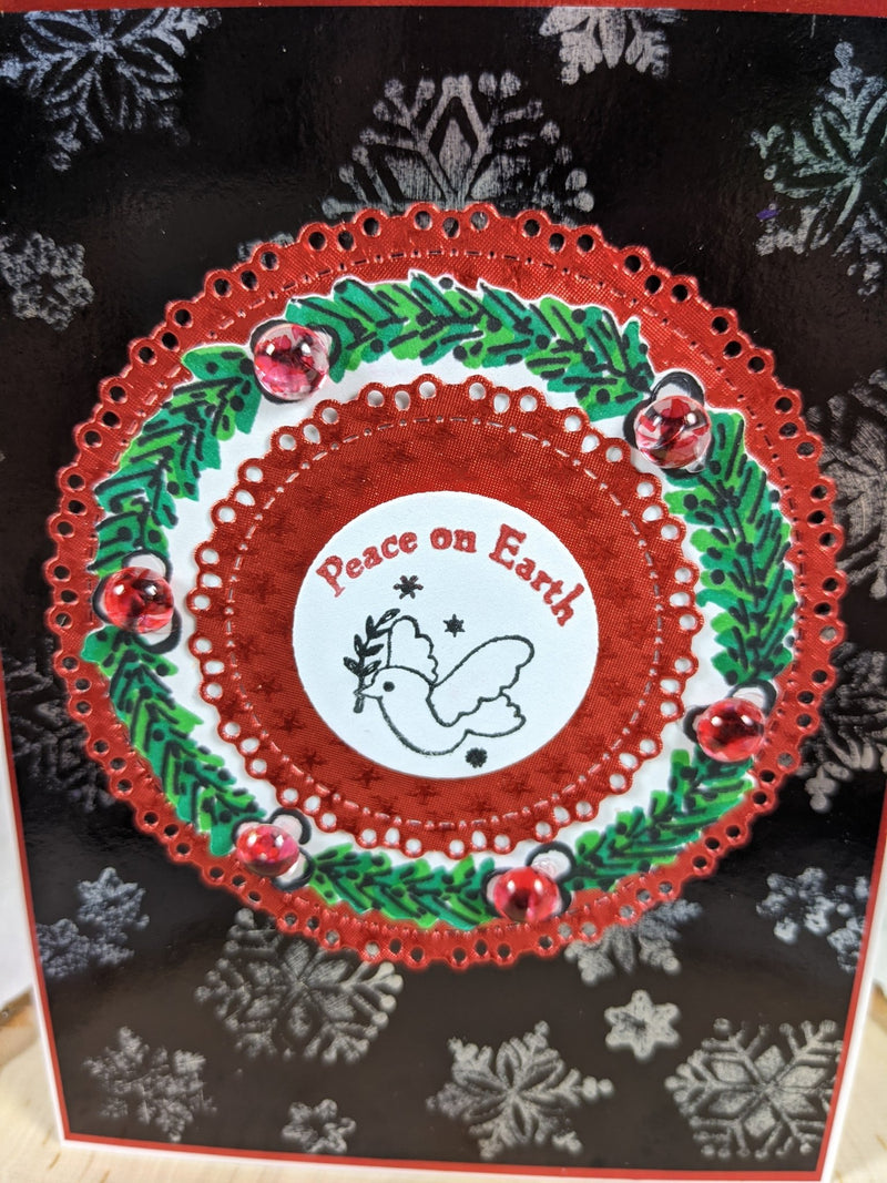 Peace On Earth Christmas Card by LeeAnn McKinney | Rinea