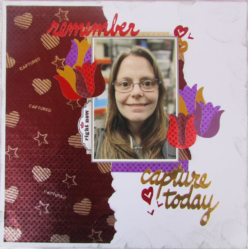 Scrapbooking With Rinea Foiled Paper & Ghost Ink<br/><small> by Diana Soling</small> | Rinea