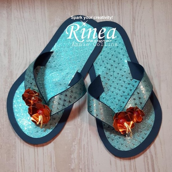 Using An SVG File To Make Cute Summer Time Flip Flops<br/><small> by Annie Collins</small> | Rinea