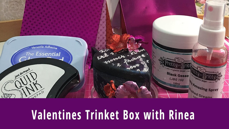 Video Tutorial On How To Make A Valentines Trinket Box by Natalie Ballard | Rinea