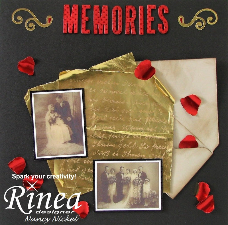Vintage Memories Layout by Nancy | Rinea