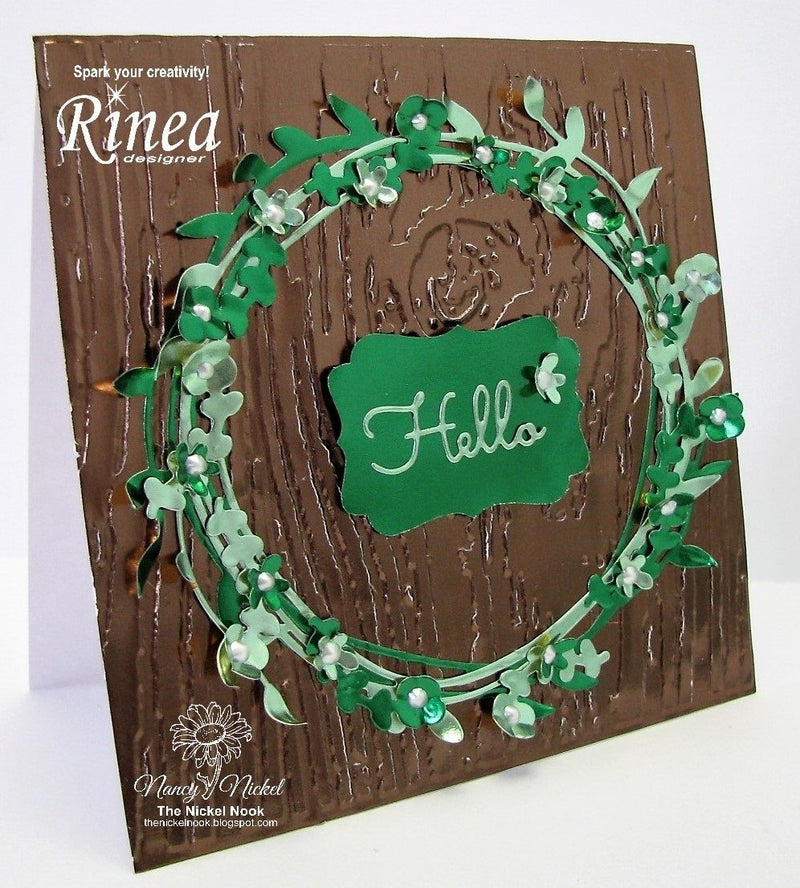 Woodlands Wreath Card by Nancy | Rinea