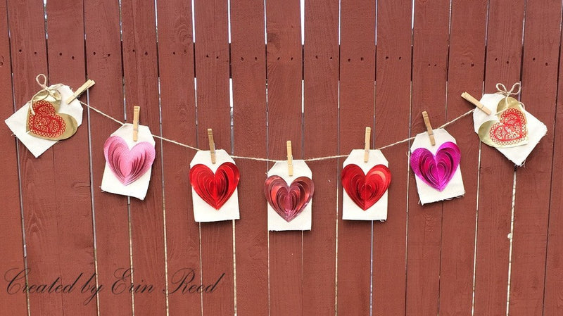 3D Heart Valentine Banner | Rinea