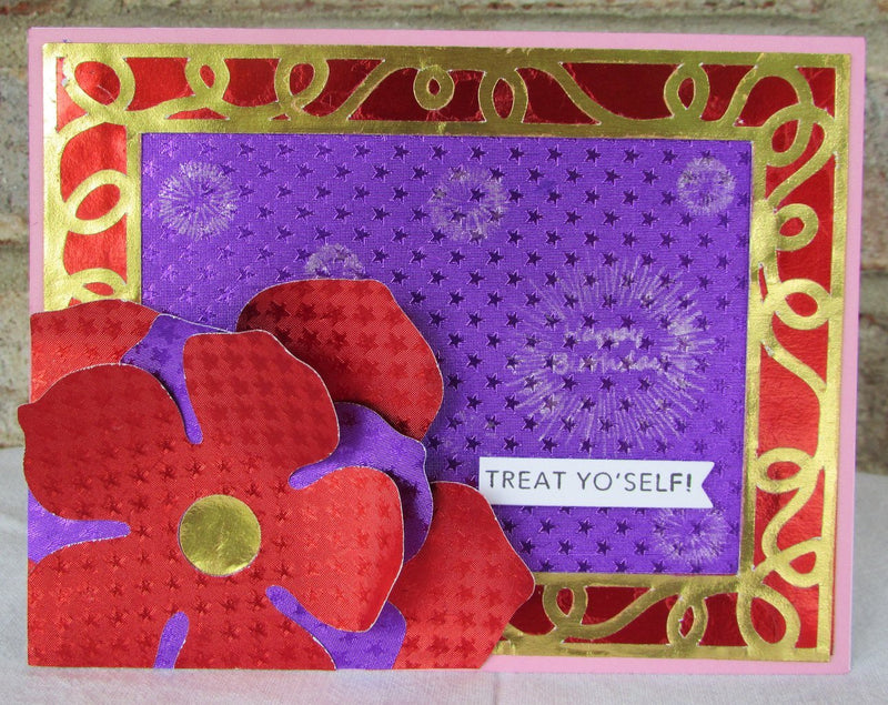 A Birthday Card Using Dies and Ghost Ink<br/><small> by Diana Soling</small> | Rinea