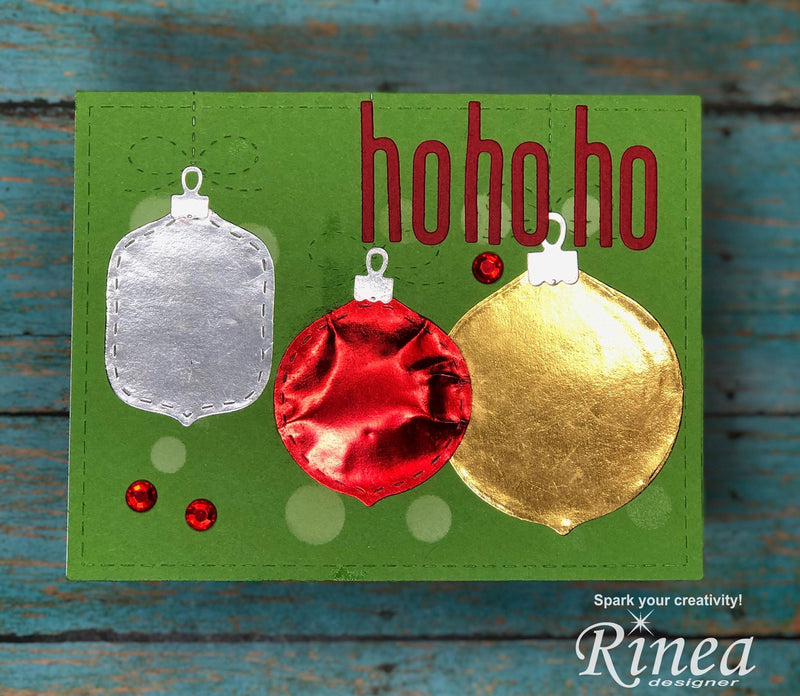 A Fun Christmas Card Featuring Rinea Foiled Paper<br/><small> by Luisana Lowry</small> | Rinea
