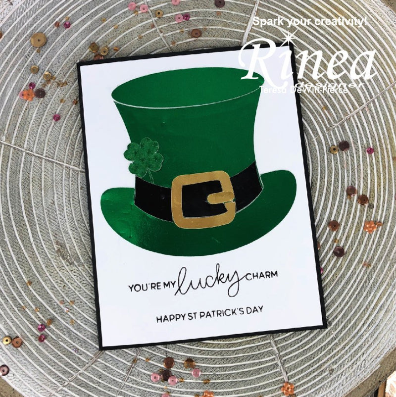 Charming Leprechaun Hat Card by Teresa | Rinea