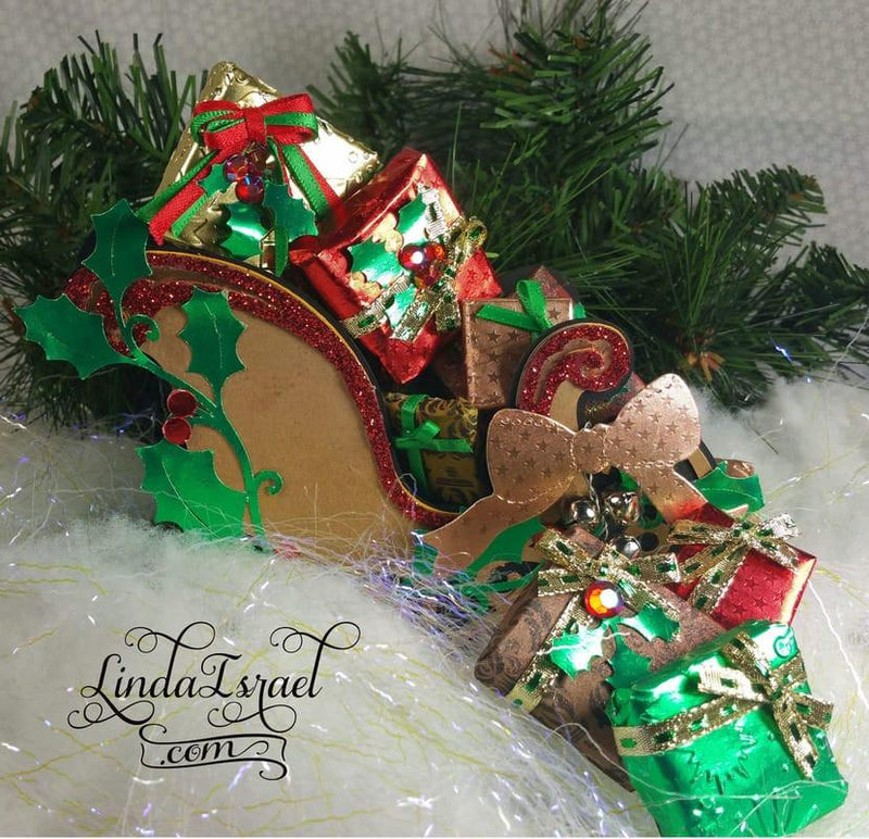Christmas Foil Sleigh by Linda | Rinea