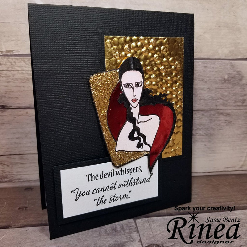 Create A Dramatic Card by Susie Bentz | Rinea