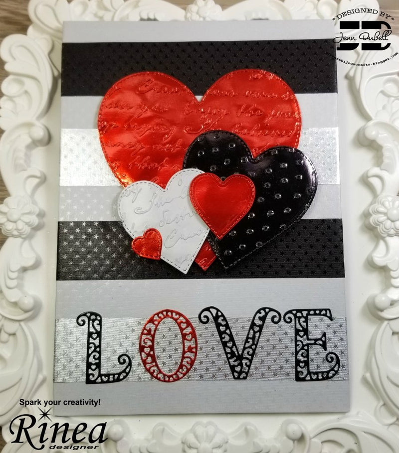 Create A Fun Valentine Card by Jenn DuBell | Rinea