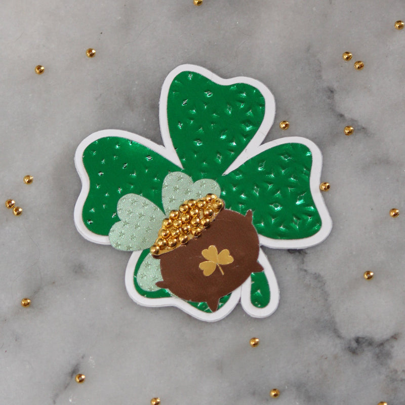 Create A Textured Shamrock Tag <br/><small> by Jessa Plant </small> | Rinea