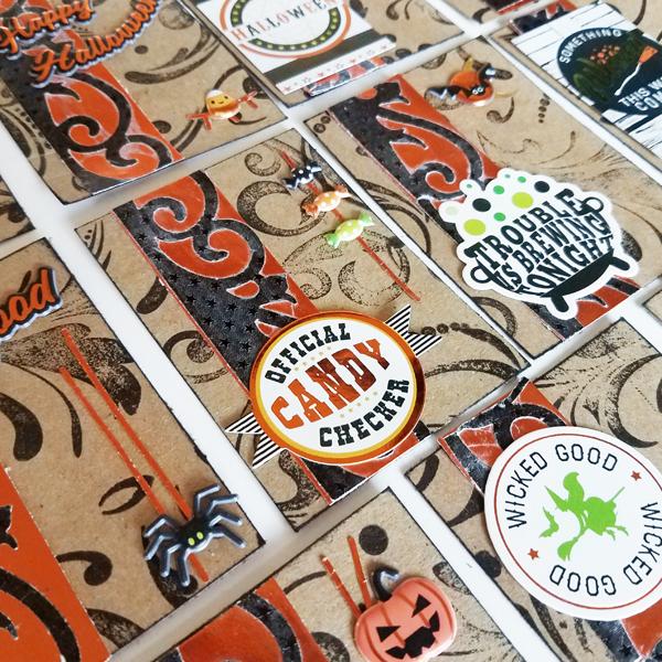 Cute and Spooky Halloween ATCs with Rinea Foiled Paper | Rinea