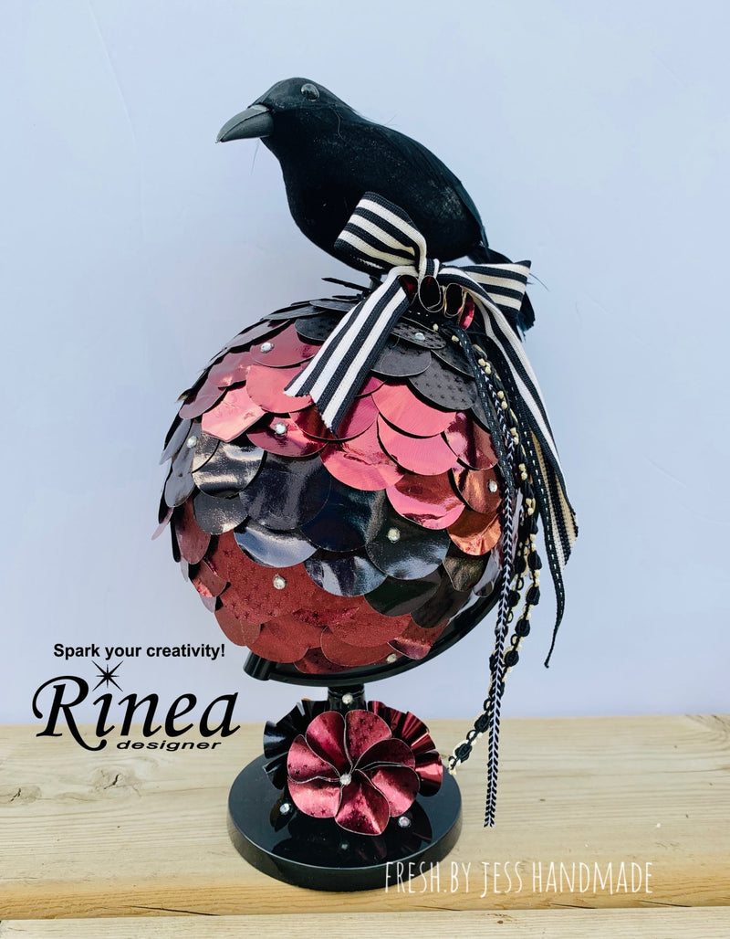 DIY Halloween Home Decor By Altering A Globe<br/><small> by Jess Kaiser</small> | Rinea