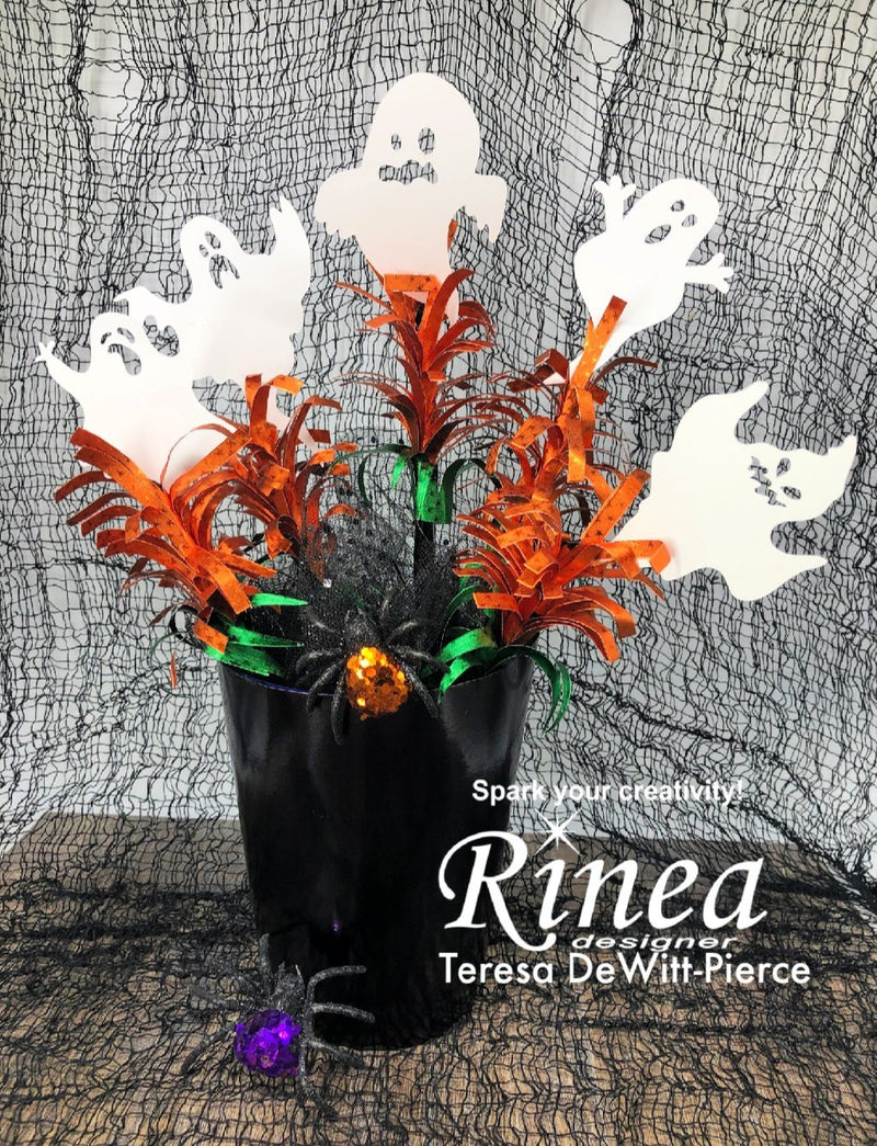 DIY Halloween Table Decor Project by Teresa DeWitt-Pierce | Rinea