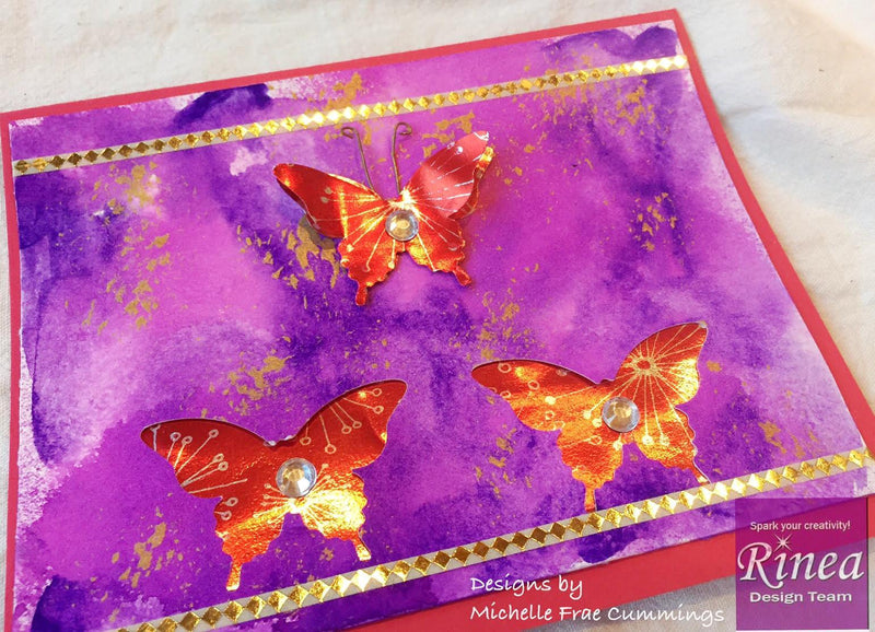 Elegant Butterfly Foil Card | Rinea