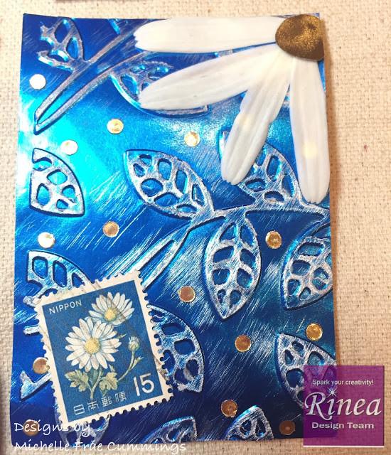 Embossed Artist Trading Cards by Michelle | Rinea