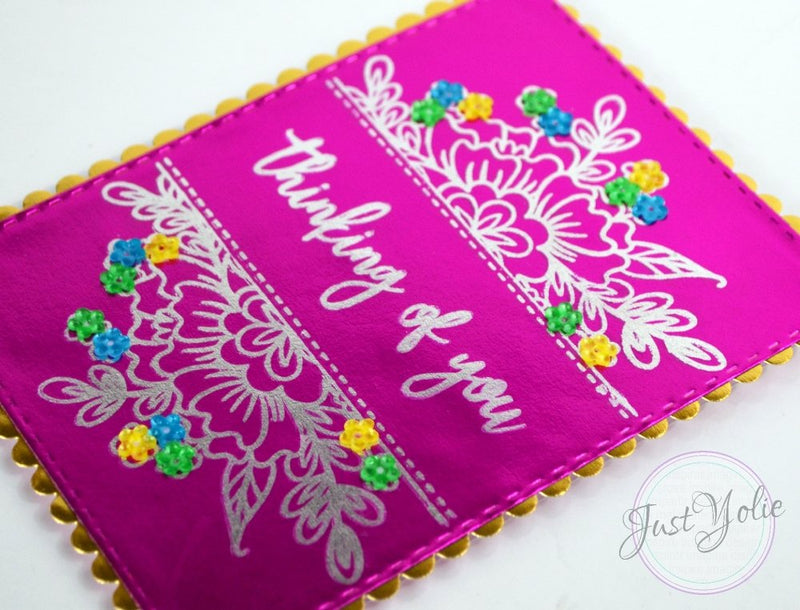Floral Thinking of You card by Yolie Burke | Rinea