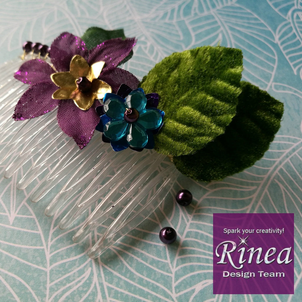 Hair Slide Tutorial With Rinea Foiled Paper & Petaloo