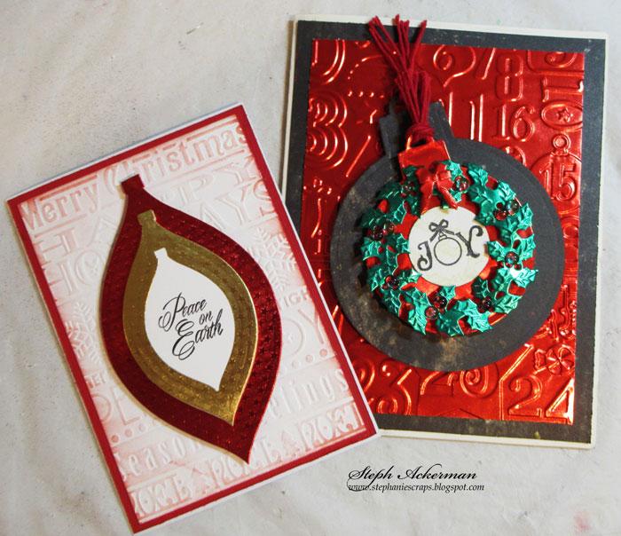 Handmade Christmas Cards using Rinea Foiled Paper | Rinea