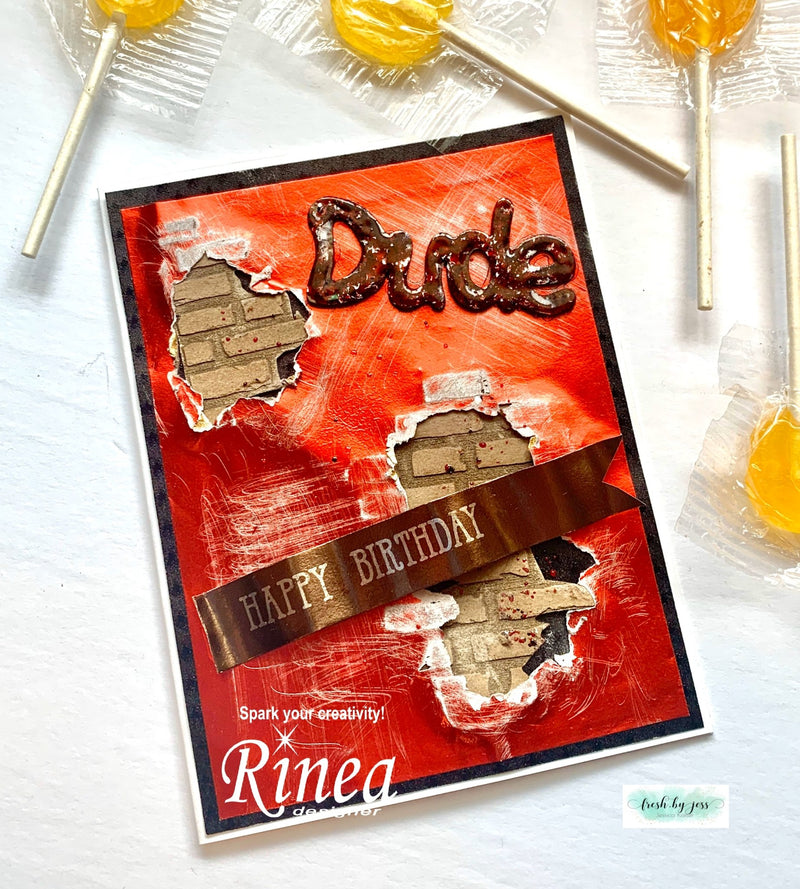 Happy Birthday DUDE Card by Jess | Rinea