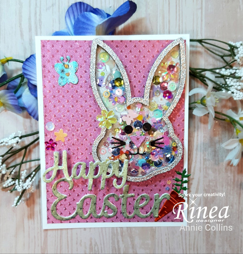 Happy Easter Shaker Card by Annie | Rinea