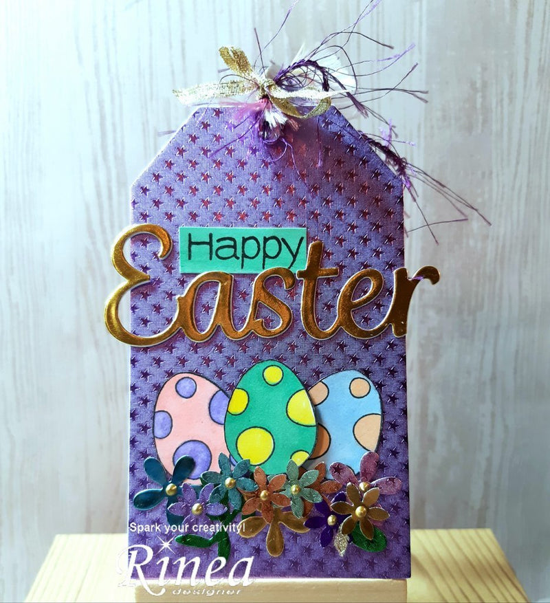 Happy Easter Tag by Annie | Rinea