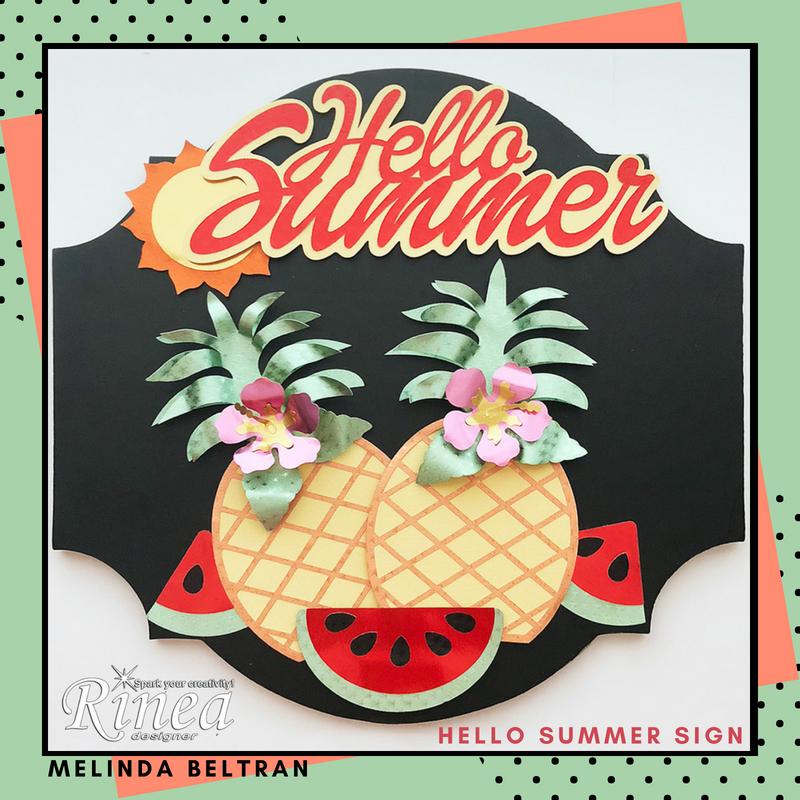Hello Summer Sign by Melinda | Rinea