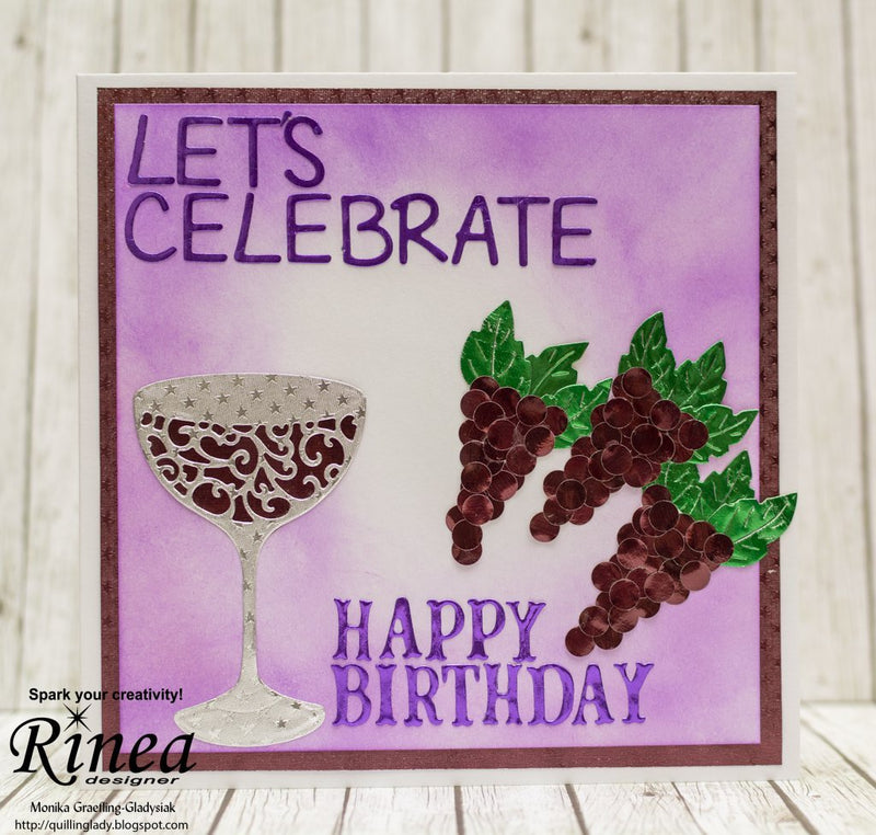 How To Create A Wine Tasting Birthday Card<br/><small> by Monika Graefling-Gladysiak</small> | Rinea
