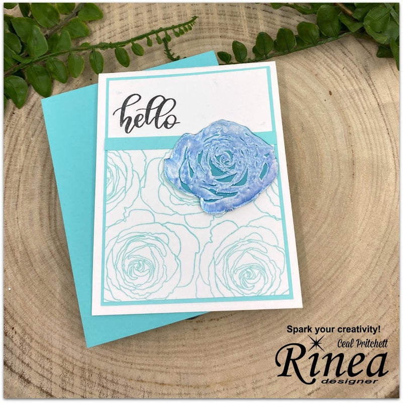 How To Create An Embellishment with Rinea Foiled Paper & Ghost Ink<br/><small> by Ceal Pritchett</small> | Rinea