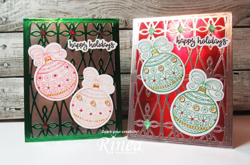 How To Create Last Minute Christmas Cards by Steph Ackerman | Rinea