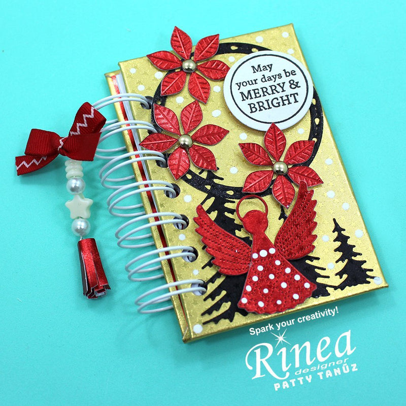 HOW TO MAKE A BEAUTIFUL MINI MINI ALBUM WITH RINEA FOILS!!! by PATTYTANUZ | Rinea