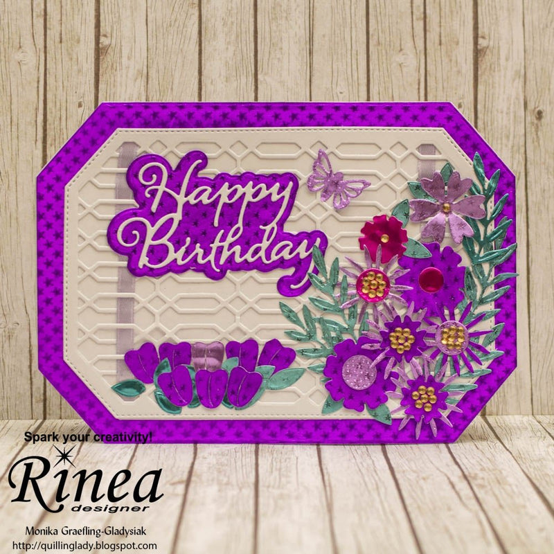 How To Make A Birthday Card With A Matching Box by Monika Graefling-Gladysiak | Rinea