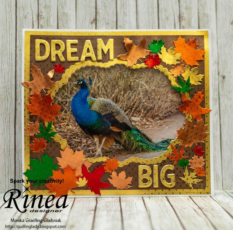 How To Make A Fall Standing Photo Frames by Monika Graefling-Gladysiak | Rinea