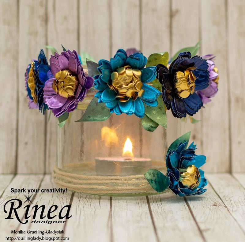 How To Make A Flower Candle Holder By Monika Graefling-Gladysiak | Rinea